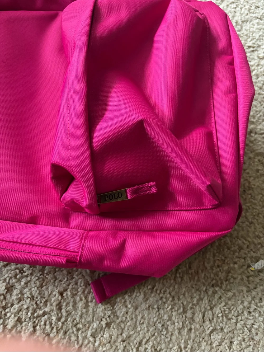 Ralph Lauren Pink Canvas Backpack